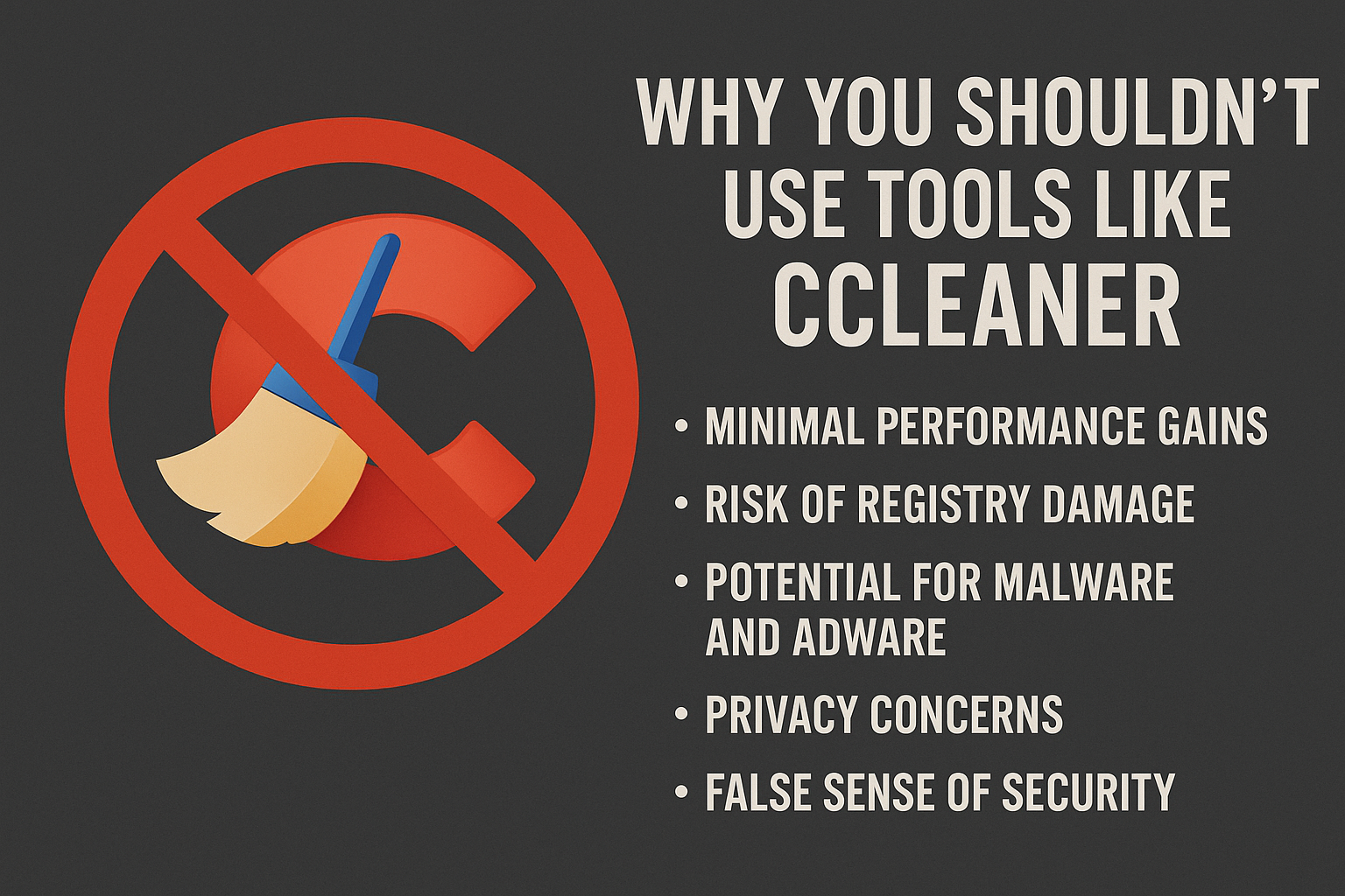 Why You Shouldnt Use CCleaner
